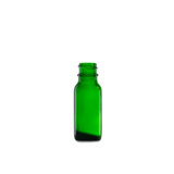 0.5 oz Green Glass Boston Round Bottle 18-400 Neck Finish