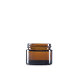1.7 oz Amber Glass Cylinder Low-Profile Jar 53-400 Neck Finish