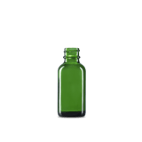 1 oz Green Glass Boston Round Bottle 20-400 Neck Finish