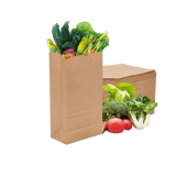 10 lb Kraft Paper Bags 6.3" x 4.2" x 13.4" - (1000/Case)