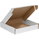 10 x 10 x 2 3/4" White Deluxe Literature Mailers