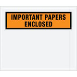 10 x 12" Orange "Important Papers Enclosed" Envelopes