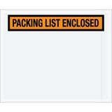 10 x 12" Orange "Packing List Enclosed" Envelopes