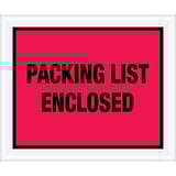 10 x 12" Red "Packing List Enclosed" Envelopes