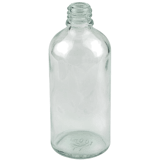 100ml Clear Glass Euro Round Bottle 18-415 (140/Case)