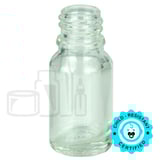 10ml Clear Glass Euro Round Bottle 18-415 (768/Case)