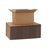 10" x 6" x 6" Corrugated Shipping Box – Kraft 32 ECT, Single Wall - (25/Bundle)