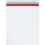 12 3/4 x 15" White Self-Seal Stayflats Plus® Mailers