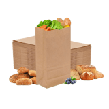 12 lb Kraft Paper Bags 7.1" x 4.5" x 13.7" - (1000/Case)