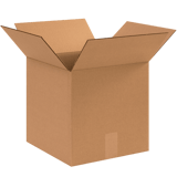 12" x 12" x 12" Corrugated Shipping Box – Kraft 32 ECT, Single Wall - (25/Bundle)