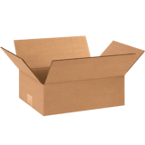 12" x 9" x 4" Corrugated Shipping Box – Kraft 32 ECT, Single Wall - (25/Bundle)