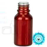 15ml Shiny Red  Euro Glass Bottle 18-415 (468/Case)