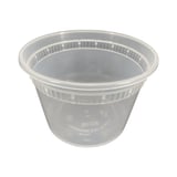 16 oz. Heavy-Duty Clear Deli Container, Microwavable - (500/Case)