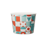 16 oz. Multicolor Paper Frozen Yogurt / Food Cups - (1000/Case)