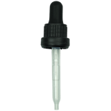 18-415-tamper-evident-black-non-crc-dropper-with-76mm-straight-glass-pipette-1000case