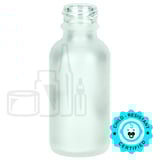 1oz Frosted Glass Boston Round Bottle 20-400 (324/Case)