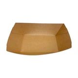 2 lb. Natural Kraft Paper Food Tray​ / Boat, Grease Resistant - (1000/Case)