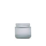 2 oz Clear Frosted Glass Straight-Sided Round Jar 53-400 Neck Finish