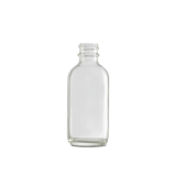 2 oz Clear Glass Boston Round Bottle 20-400 Neck Finish