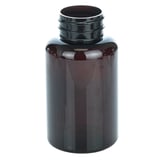 200cc Dark Amber PET Plastic Packer Bottle 38-400 (290/Case)