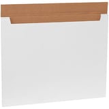 28 x 22 x 1/4" White Jumbo Fold-Over Mailers