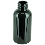 2oz Dark Amber Boston Round PET Plastic Bottle 20-410 (1120/Case)