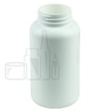 300cc White HDPE Plastic Packer Bottle 45-400 (150/Case)