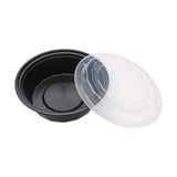 32 oz. Microwavable PP Plastic Round Food Container​ with Lid - (150/Case)