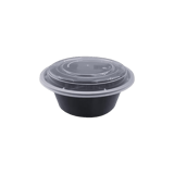 38-oz-black-round-microwavable-heavy-weight-plastic-food-containers-with-lids-150case