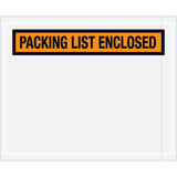 4 1/2 x 5 1/2" Orange "Packing List Enclosed" Envelopes