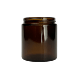 4 oz. Amber Glass 58-400 Straight Sided Round Jar - (105/Case)