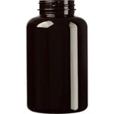 400cc Dark Amber PET Plastic Packer Bottle 45-400 (180/Case)