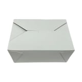 48 oz. White Paper Take-Out Box​, #3 - (300/Case)