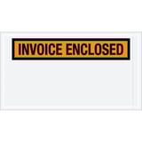 5 1/2 x 10" Orange "Invoice Enclosed" Envelopes