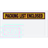 5 1/2 x 10" Orange "Packing List Enclosed" Envelopes