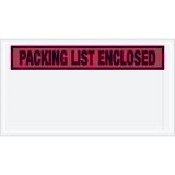 5 1/2 x 10" Red "Packing List Enclosed" Envelopes