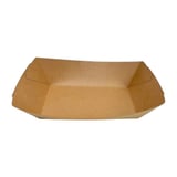 5 lb. Natural Kraft Paper Food Tray​ / Boat, Grease Resistant - (500/Case)
