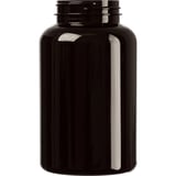 500cc Dark Amber PET Plastic Packer Bottle 45-400(147/case)