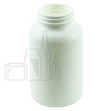 500cc White HDPE Plastic Packer Bottle 53-400 (196/Case)