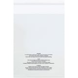 6 x 6" - 1.5 Mil (100 Pack) Resealable Suffocation Warning Poly Bags