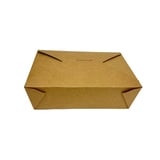 64 oz. Kraft Paper Take-Out Box, #3 - (200/Case)