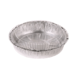 7" Round Foil Take-Out Pan with Clear Lid