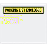 7 x 6" Yellow "Packing List Enclosed" Envelopes