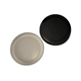 70-400 Black Metal Lid with Plastisol Liner - (200/Case)