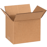 7" x 5" x 5" Corrugated Shipping Box – Kraft 32 ECT, Single Wall - (25/Bundle)