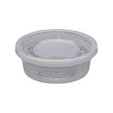 8 oz. Heavy-Duty Clear Deli Container with Lid, Microwavable - (240/Case)