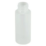 8oz HDPE Plastic Natural Cylinder Bottle 24-410 (417/Case)