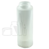 8oz Natural Colored LDPE Plastic Cylinder Bottle with 38-400 (435/Case)
