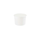 8 oz White Double Poly-Coated Paper Food Cup - (1000/Case)