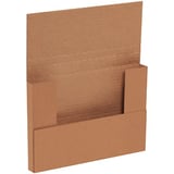 9 5/8 x 6 5/8 x 1 1/4" Kraft Easy-Fold Mailers